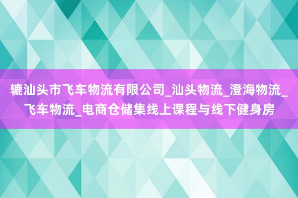辘汕头市飞车物流有限公司_汕头物流_澄海物流_飞车物流_电商仓储集线上课程与线下健身房